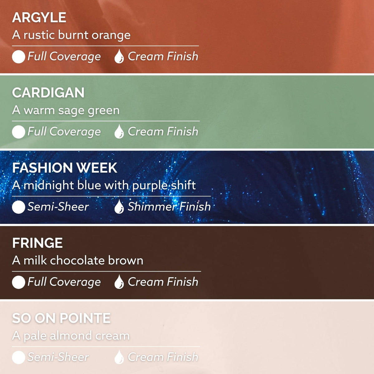Dazzle Dry Argyle rustic burnt orange lacquer bottle