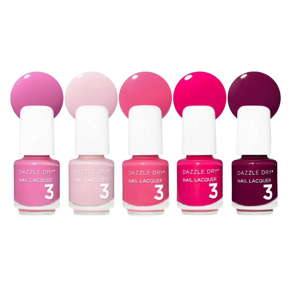 Dazzle Dry Mini Flight Coronado set with five mini lacquers