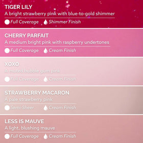 Dazzle Dry Mini Flight featuring bright strawberry pink lacquer