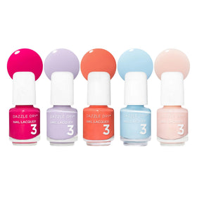 Dazzle Dry Mini Flight Happy Hues collection with five mini lacquers