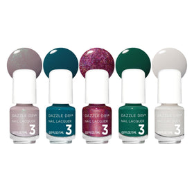 Dazzle Dry Mini Flight Romanticize set with five mini lacquer bottles