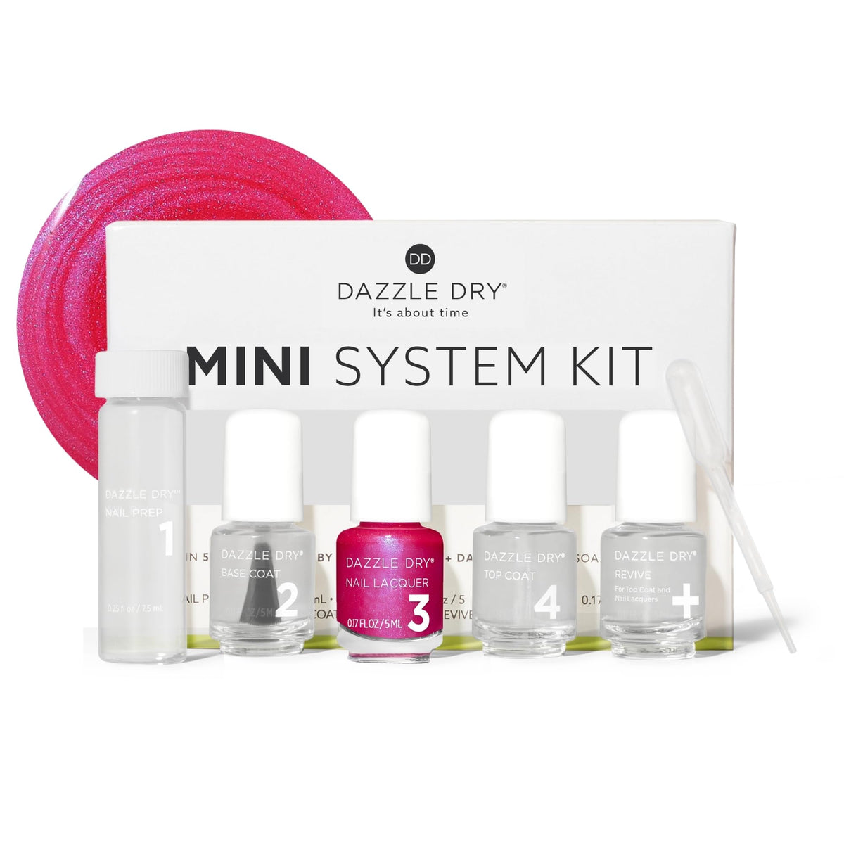 Dazzle Dry Mini Kit Beloved front view with all components