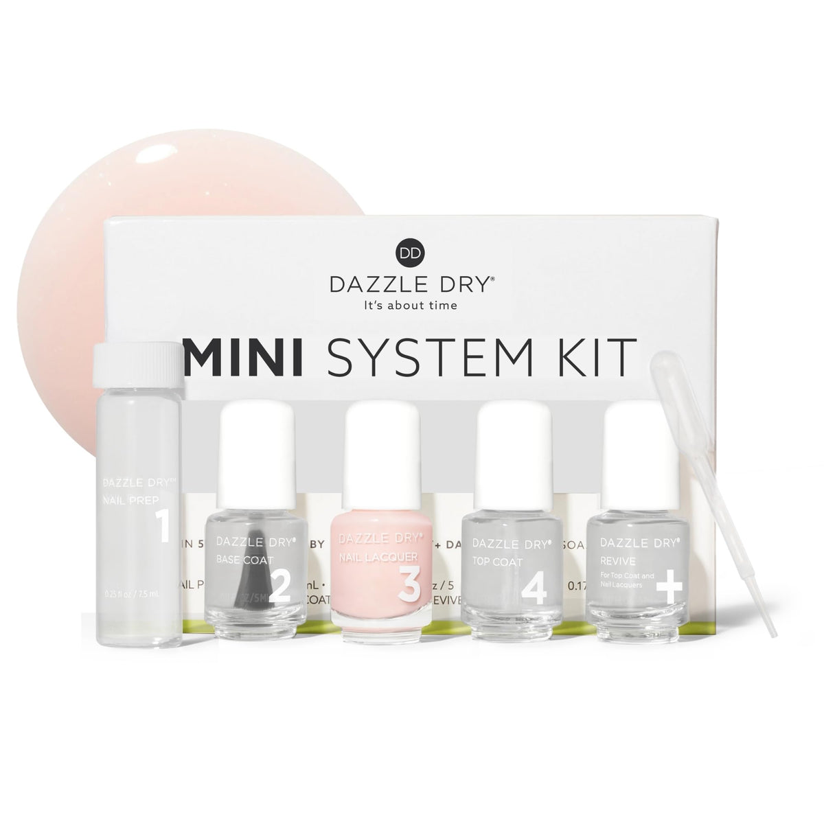 Dazzle Dry Mini Kit Livin' La Vida Yoga front view with all products