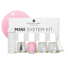 Dazzle Dry Mini Kit Pinkie's Up front view with all components