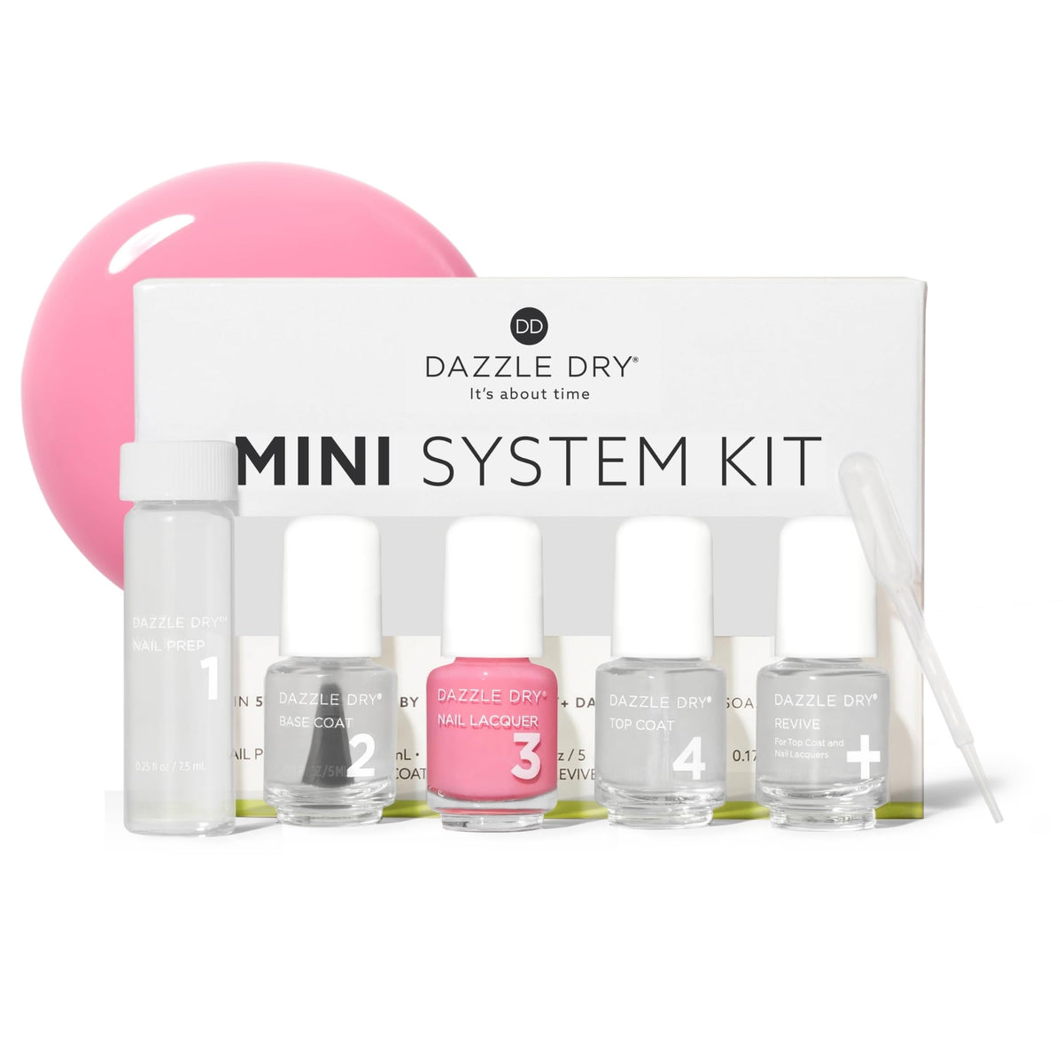 Dazzle Dry Mini Kit Soulmate front view with all components