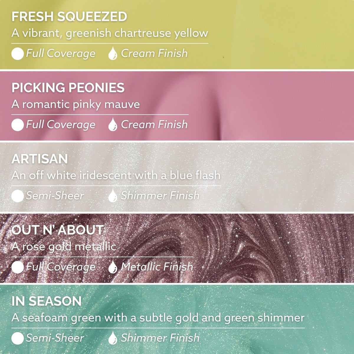 Dazzle Dry Picking Peonies mini lacquer bottle