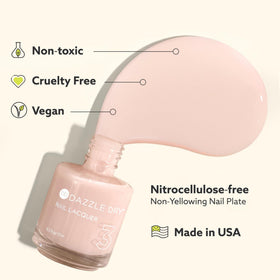 Dazzle Dry Top Coat application on nails