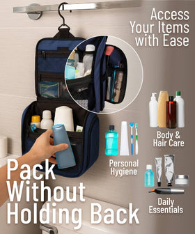 DD D&D Wanderlust Hanging Travel Toiletry Bag with hanging hook