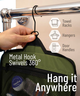 DD D&D Wanderlust Toiletry Bag in a bathroom setting