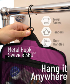 DD D&D Wanderlust Toiletry Bag open to display 10 compartments