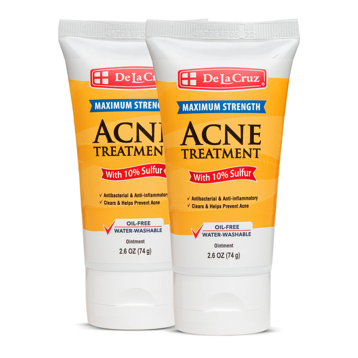 De La Cruz 10% Sulfur Ointment 2-pack front view