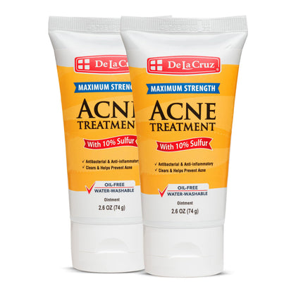 De La Cruz 10% Sulfur Ointment 2-pack front view