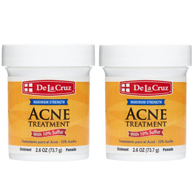De La Cruz 10% Sulfur Ointment front view of jar