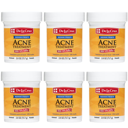 De La Cruz Sulfur Ointment 10% jar front view