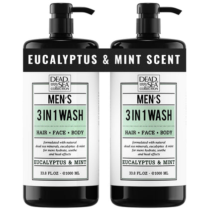 Dead Sea Collection Eucalyptus Mint Men’s Body Wash front view