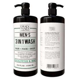 Dead Sea Collection Eucalyptus Mint Men’s Body Wash packaging details