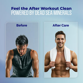 Dead Sea Collection Men's 3-in-1 Body Wash packaging details