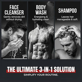 Dead Sea Collection Sandalwood Men's Body Wash back view