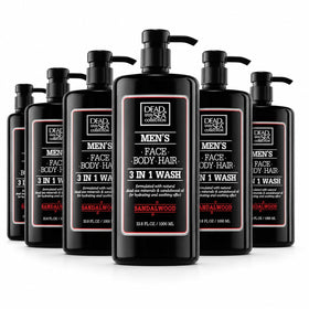 Dead Sea Collection Sandalwood Men's Body Wash group shot