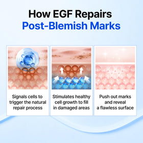 DearKlairs EGF Serum Blue Youth Activating Drop texture on skin