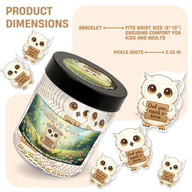 DEARMINE Positive Owl Jar as a gift on a table