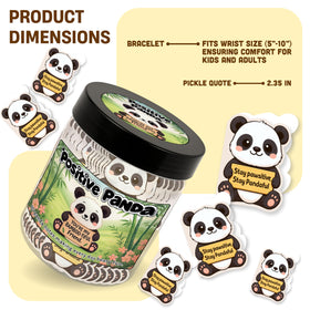 DEARMINE Positive Panda Jar with decorative elements