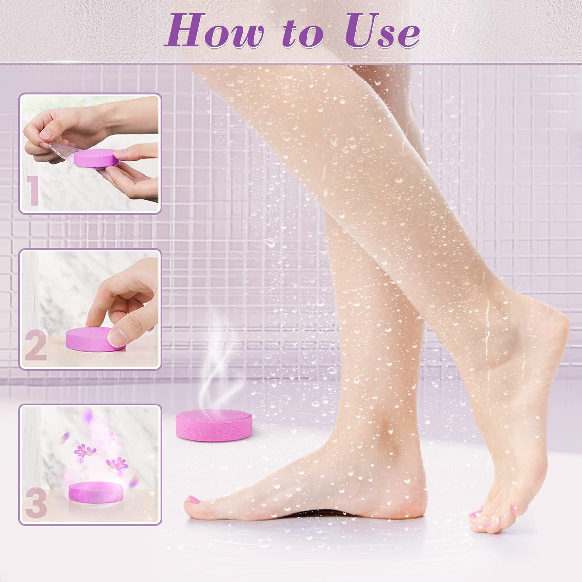 DeckTheHalls shower steamers displayed in packaging