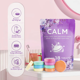 DeckTheHalls shower steamers in rose scent