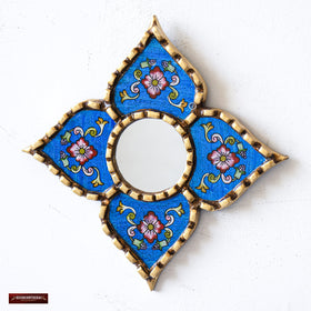 DecorContreras Artisan Small Decorative Mirror in a living room setting