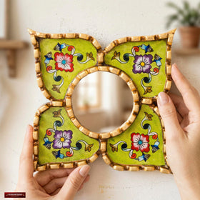 DecorContreras wall mirror displayed in a modern living room