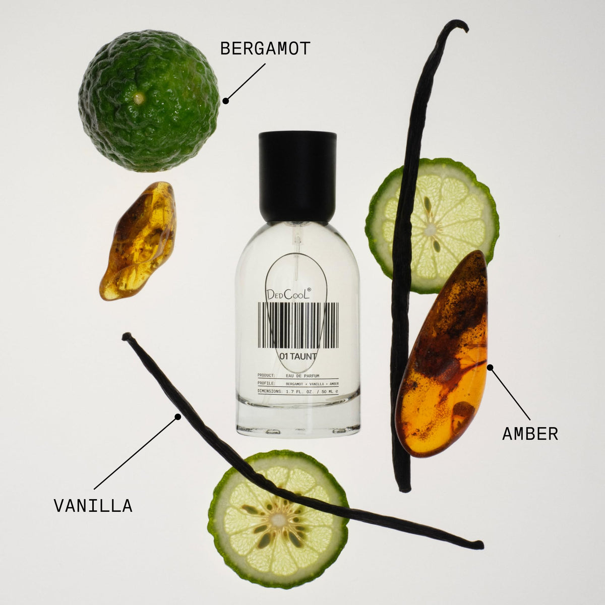 DedCool 01 Taunt perfume bottle close-up