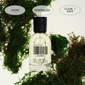 DedCool Eau de Parfum 05 Spring bottle on a wooden table