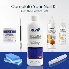 DeEnti Acrylic Monomer Liquid 16oz with application tools