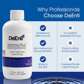 DeEnti Acrylic Monomer Liquid 8oz with tools for nail art