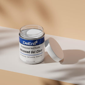 DeEnti Acrylic Nail Powder Clear 2oz with nail tools