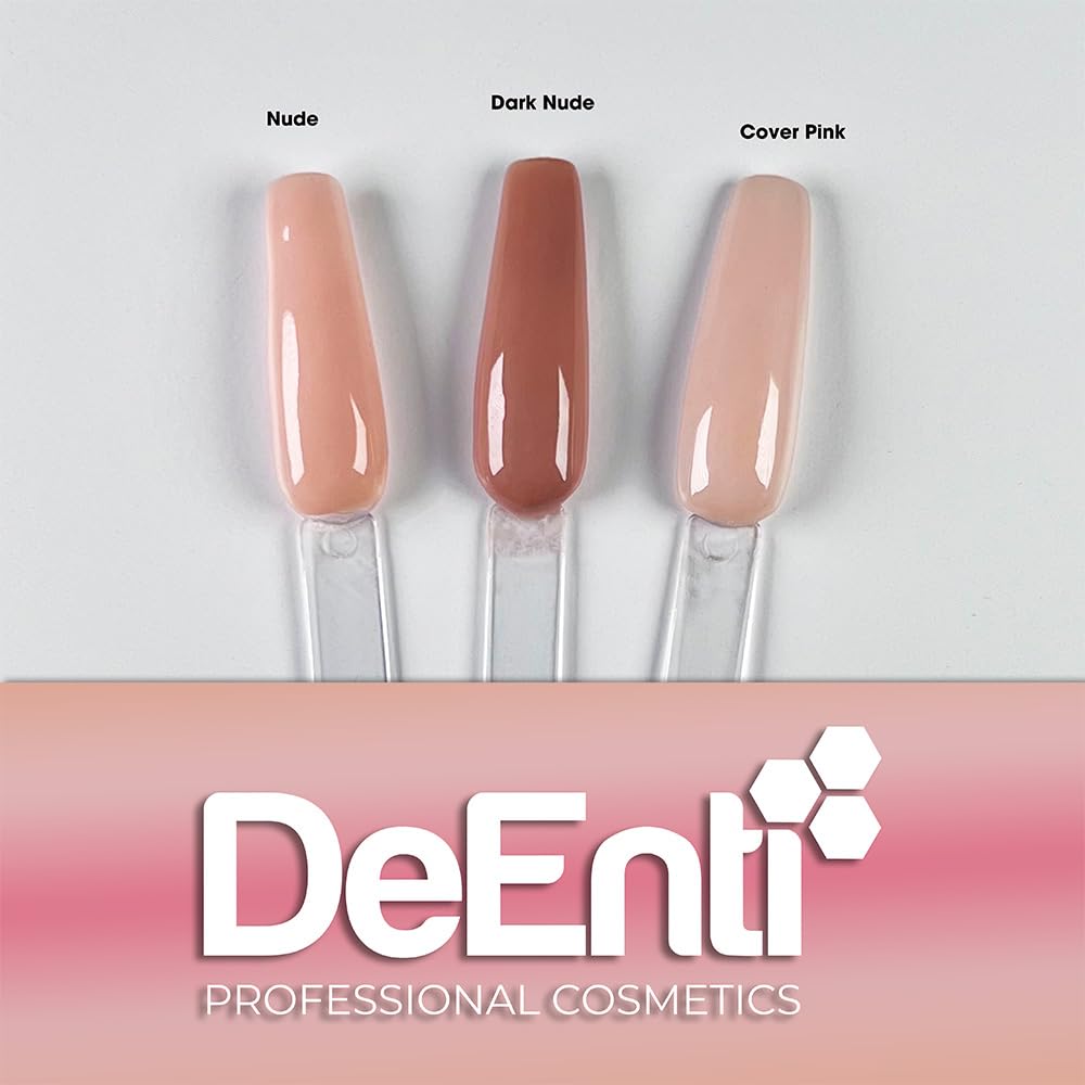 DeEnti Acrylic Nail Powder Dark Nude used in salon