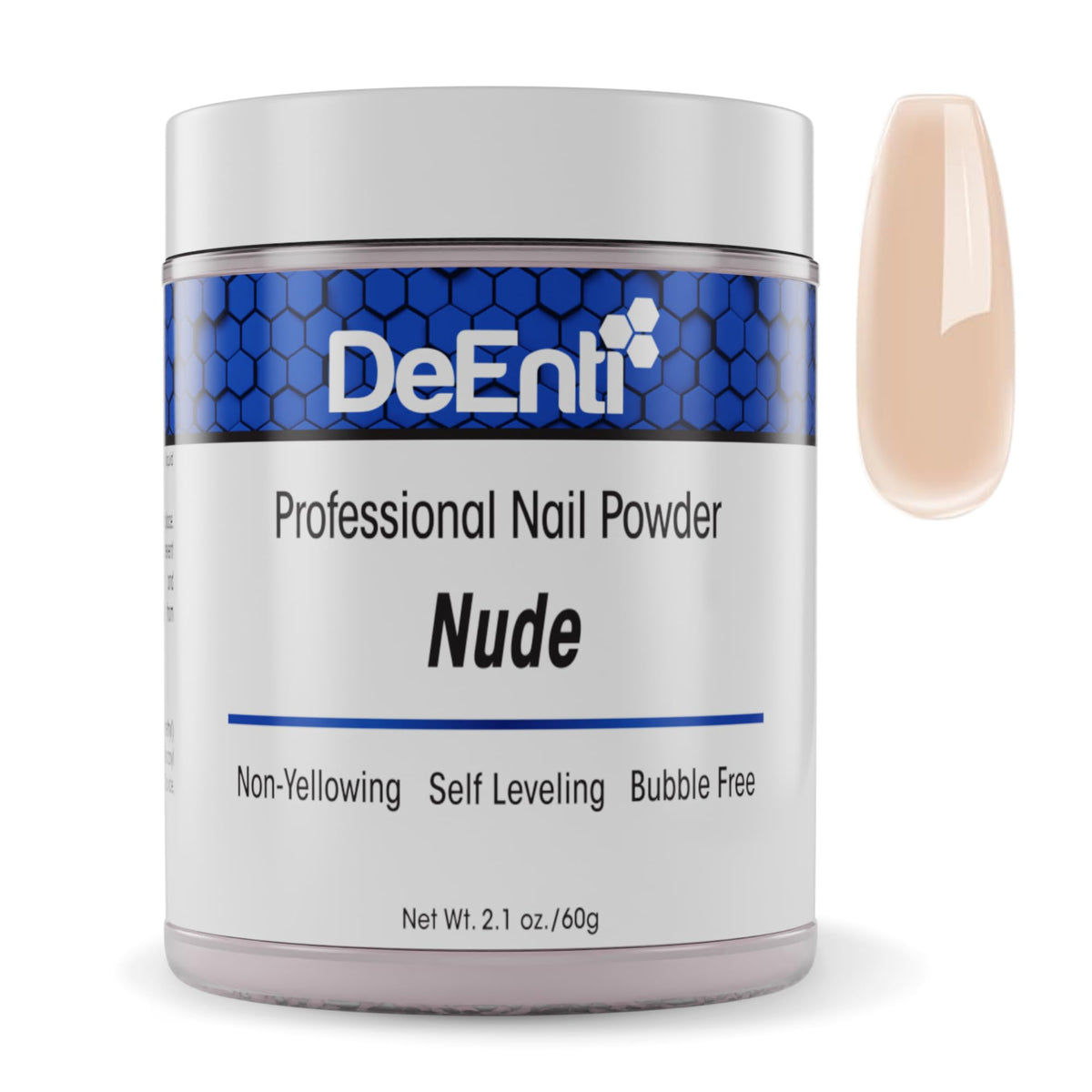 DeEnti Acrylic Nail Powder Nude 2oz front view