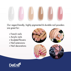DeEnti Acrylic Nail Powder Nude 2oz side view
