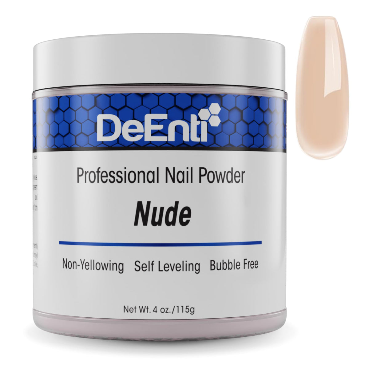 DeEnti Acrylic Nail Powder Nude 4oz front view