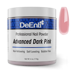 DeEnti Dark Pink Acrylic Nail Powder 4oz front view