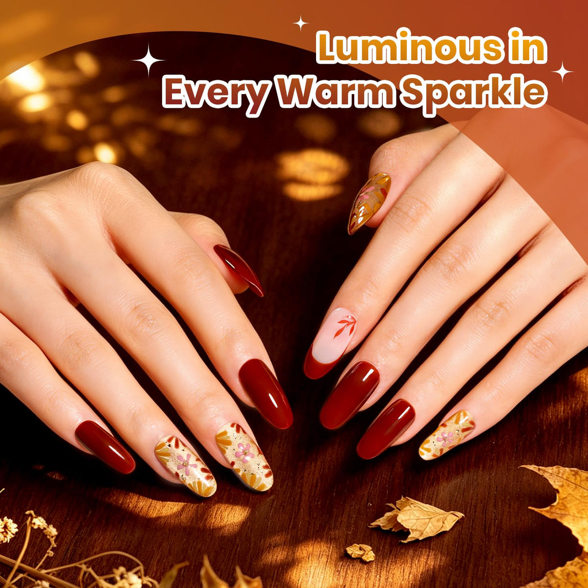Deep brown gel polish from beetles Gel Polish set