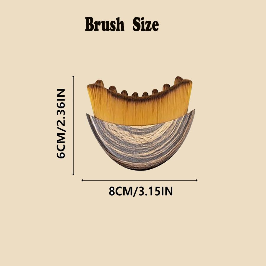 Deepcolorpy Lymphatic Contour Face Brush set displayed on a vanity