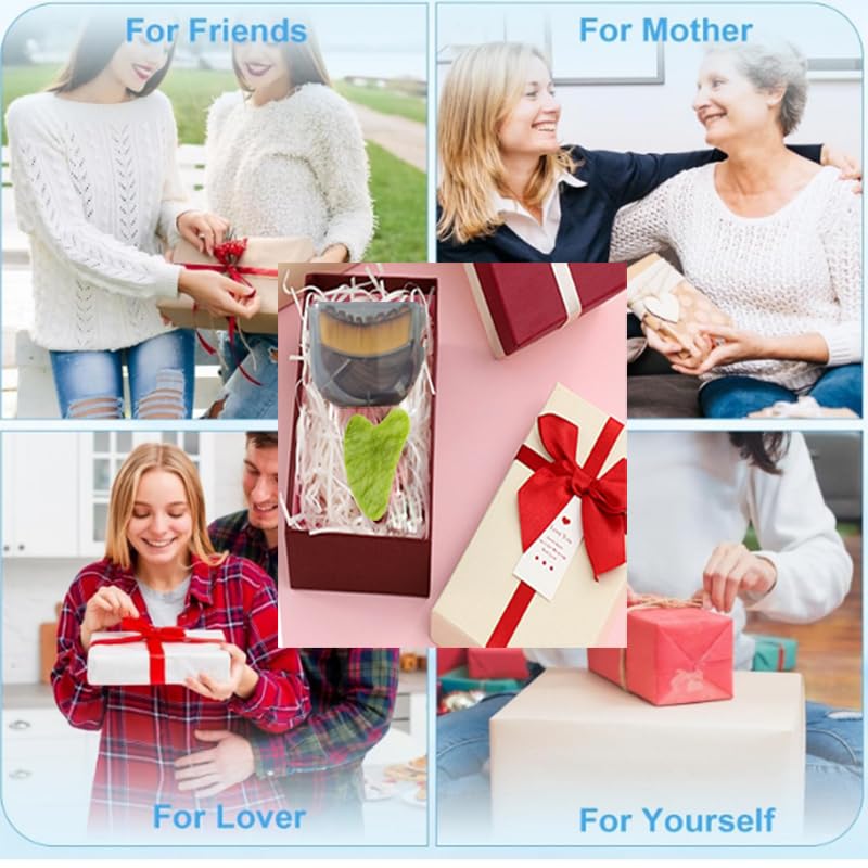 Deepcolorpy Lymphatic Contour Face Brush set in gift packaging