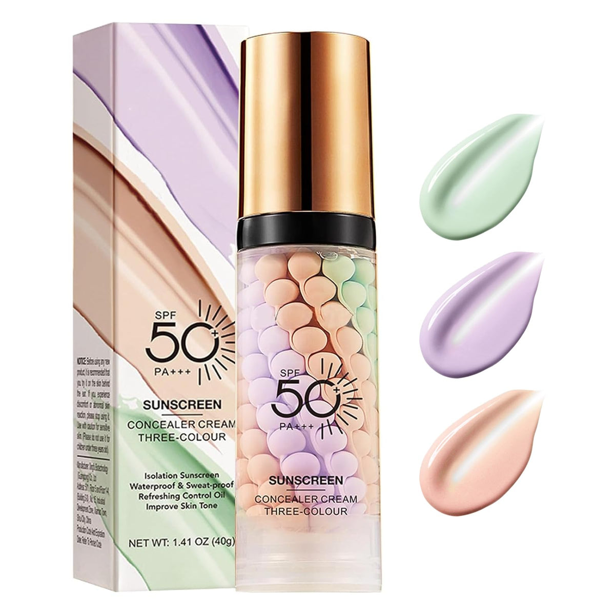 Deepmind 3 In 1 Primer Face Sunscreen SPF 50 front view