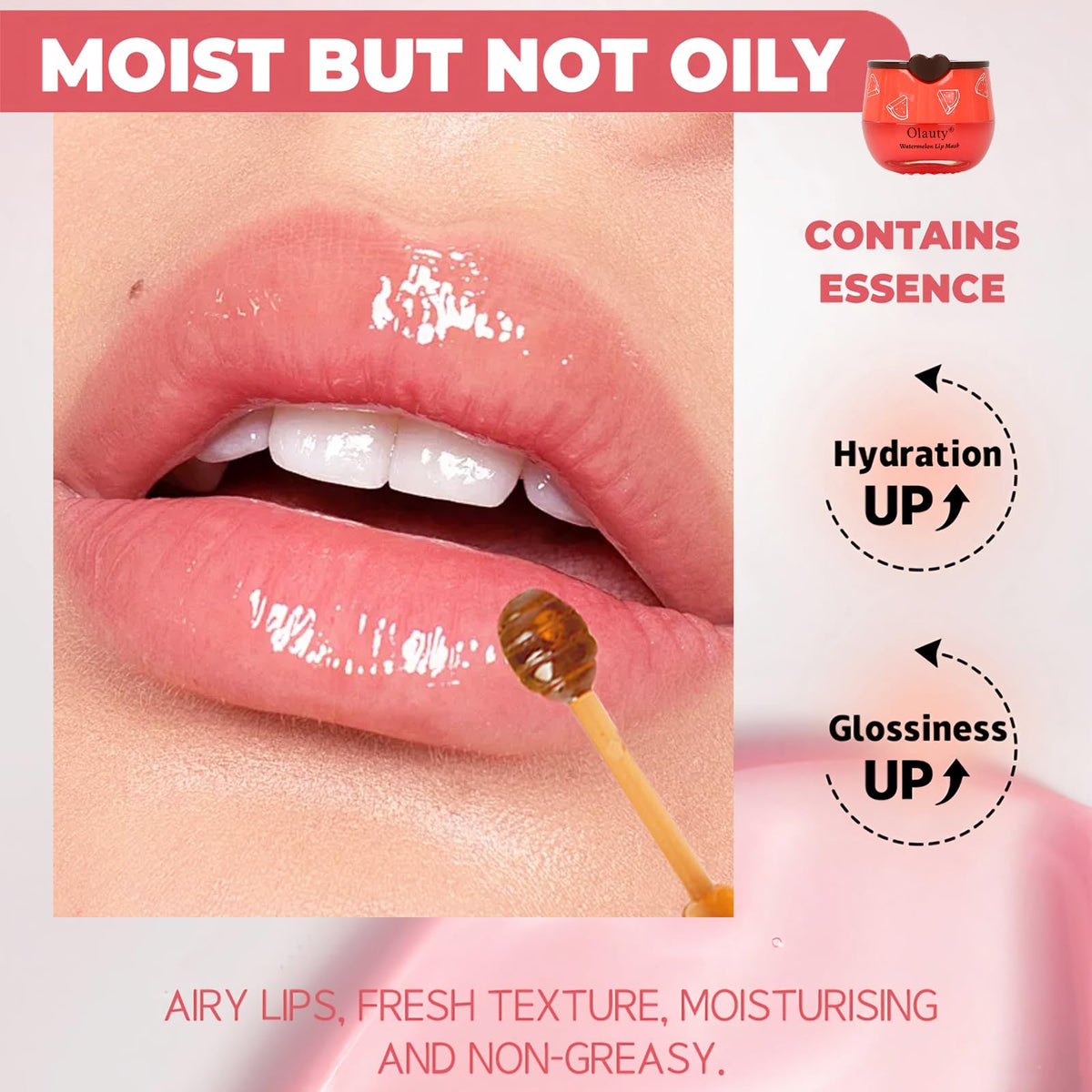 Deepmind Bee Lip Balm application with stick on lips