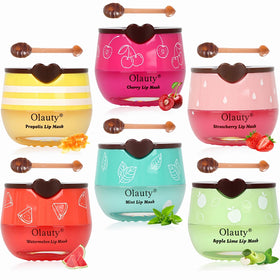 Deepmind Bee Lip Balm Honey Pot front view with six jars