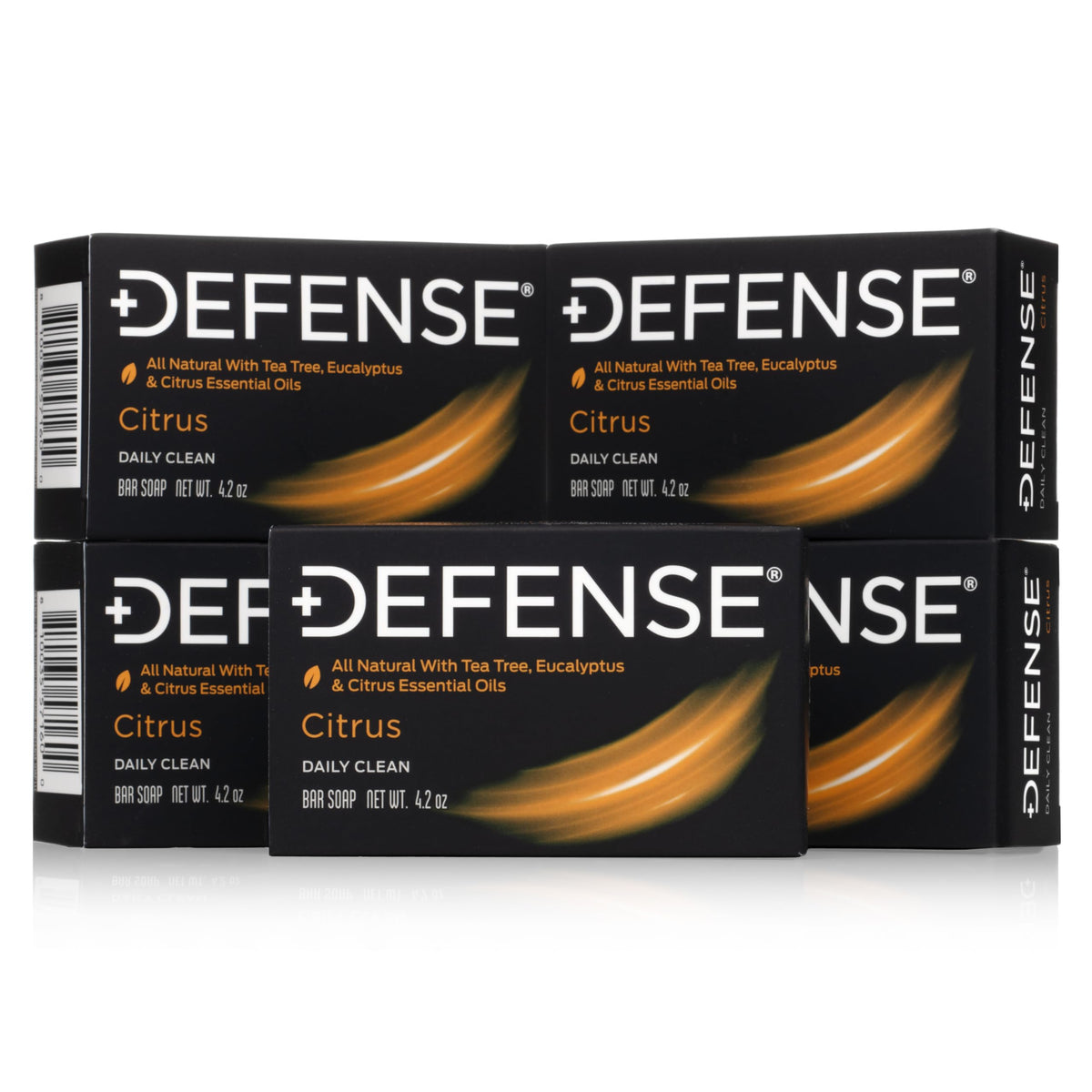 Defense Soap Citrus Bar 5PK front view with packaging