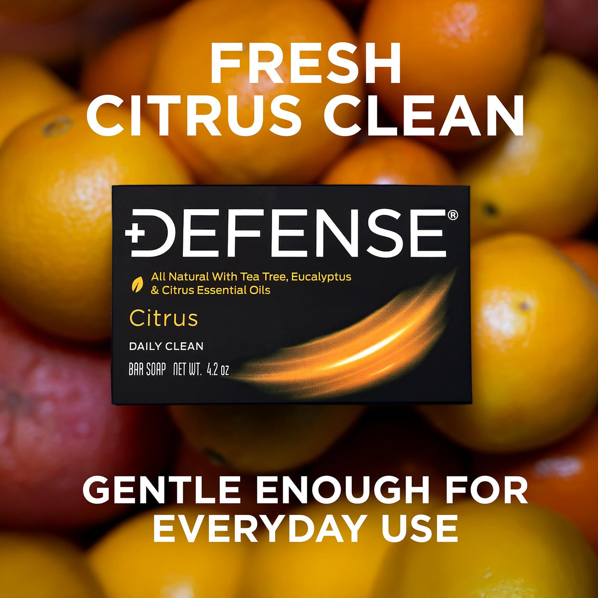 Defense Soap Citrus Bar showing ingredients list