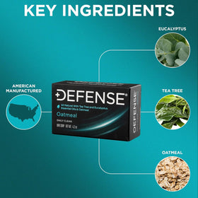 Defense Soap Oatmeal Bar Soap in a gym setting