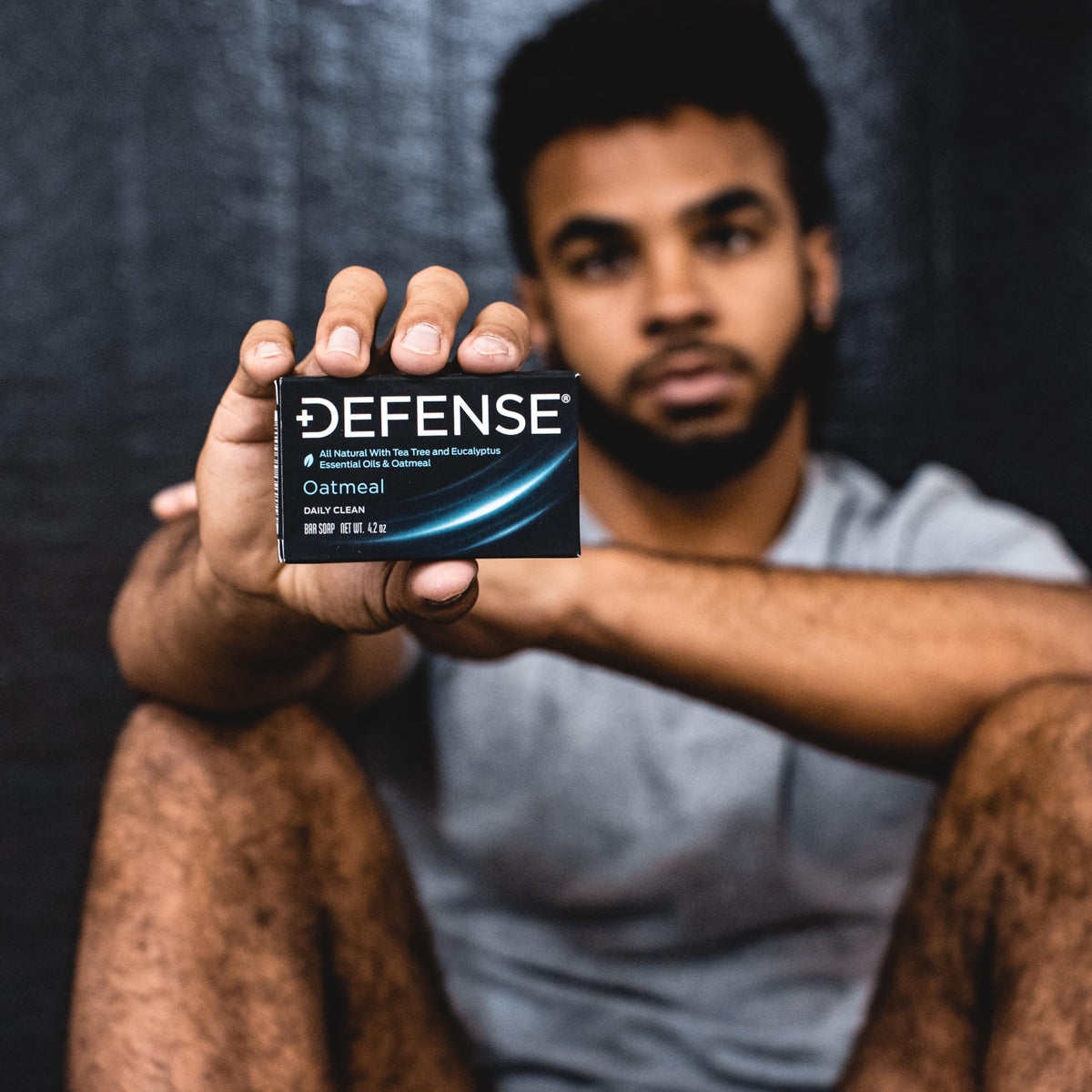 Defense Soap oatmeal bar with natural exfoliating properties